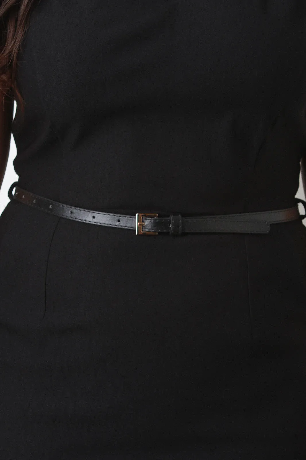Plus Size Belted Sheath Dress