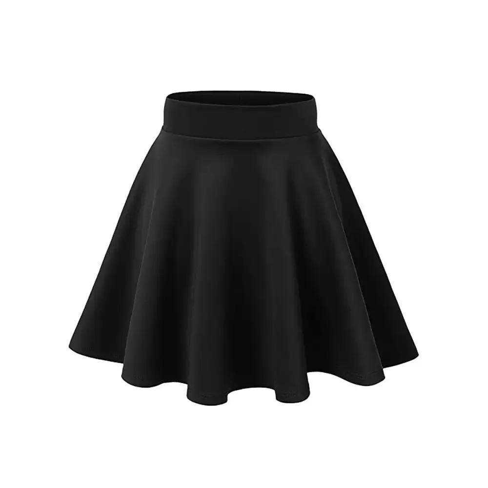 Plus Size Black Aesthetic Y2K Circle Skirt Made to Order
