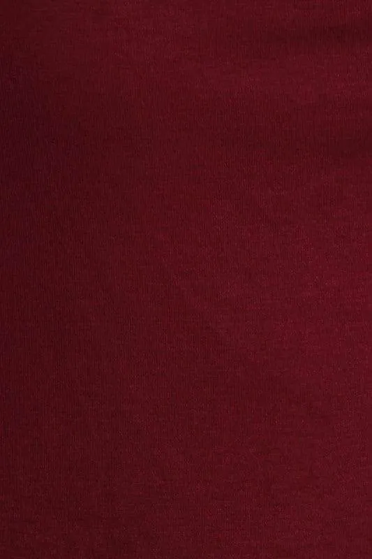Plus Size Cowl Neck Basic Top