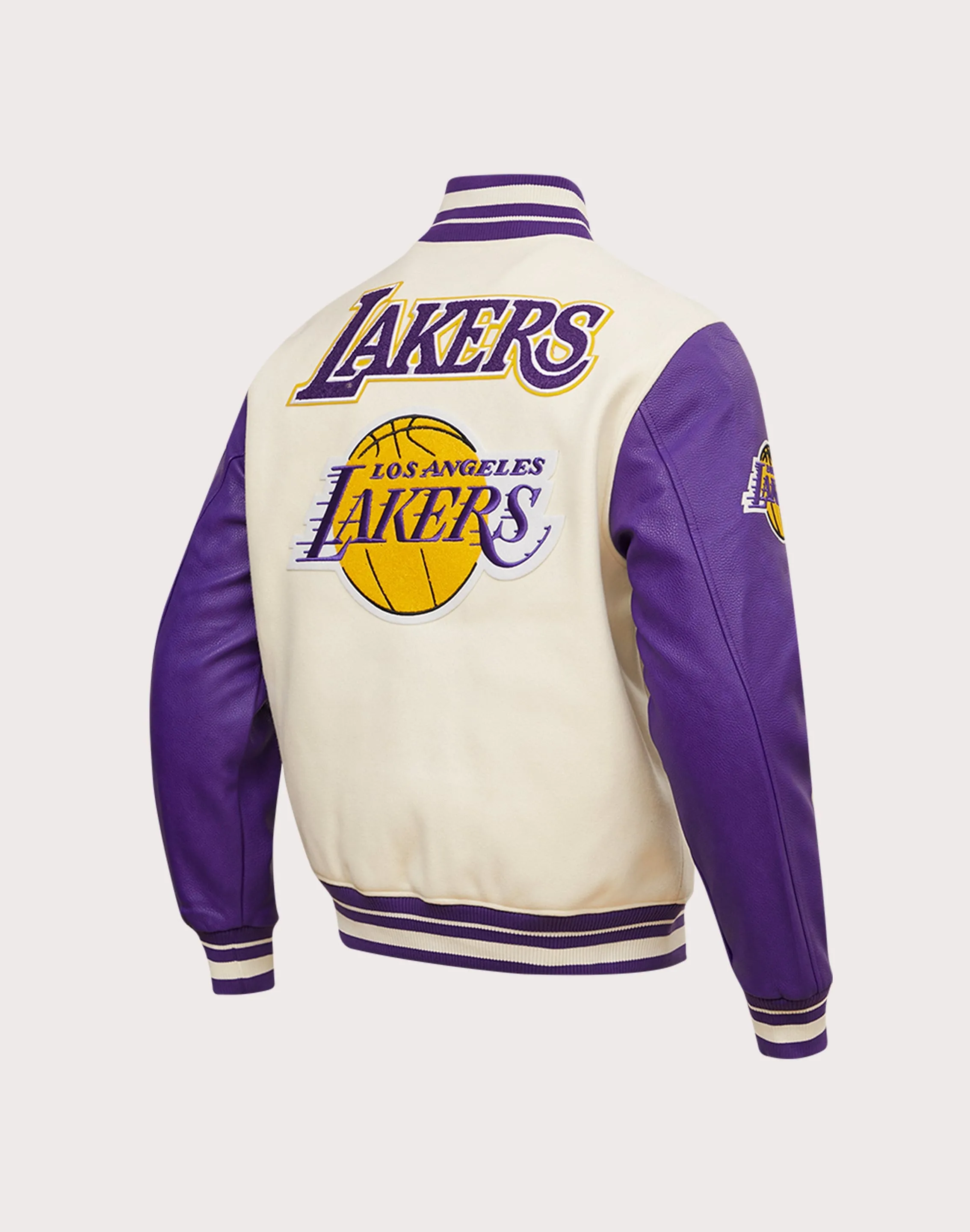 Pro Standard Los Angeles Lakers Retro Classic Rib Wool Varsity Jacket