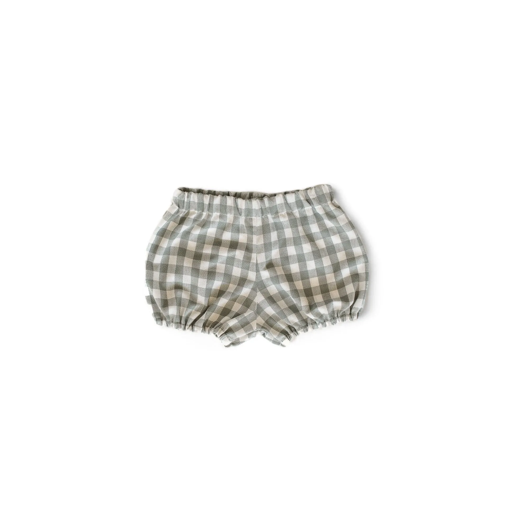 Puffed Shorts - Gingham Shale