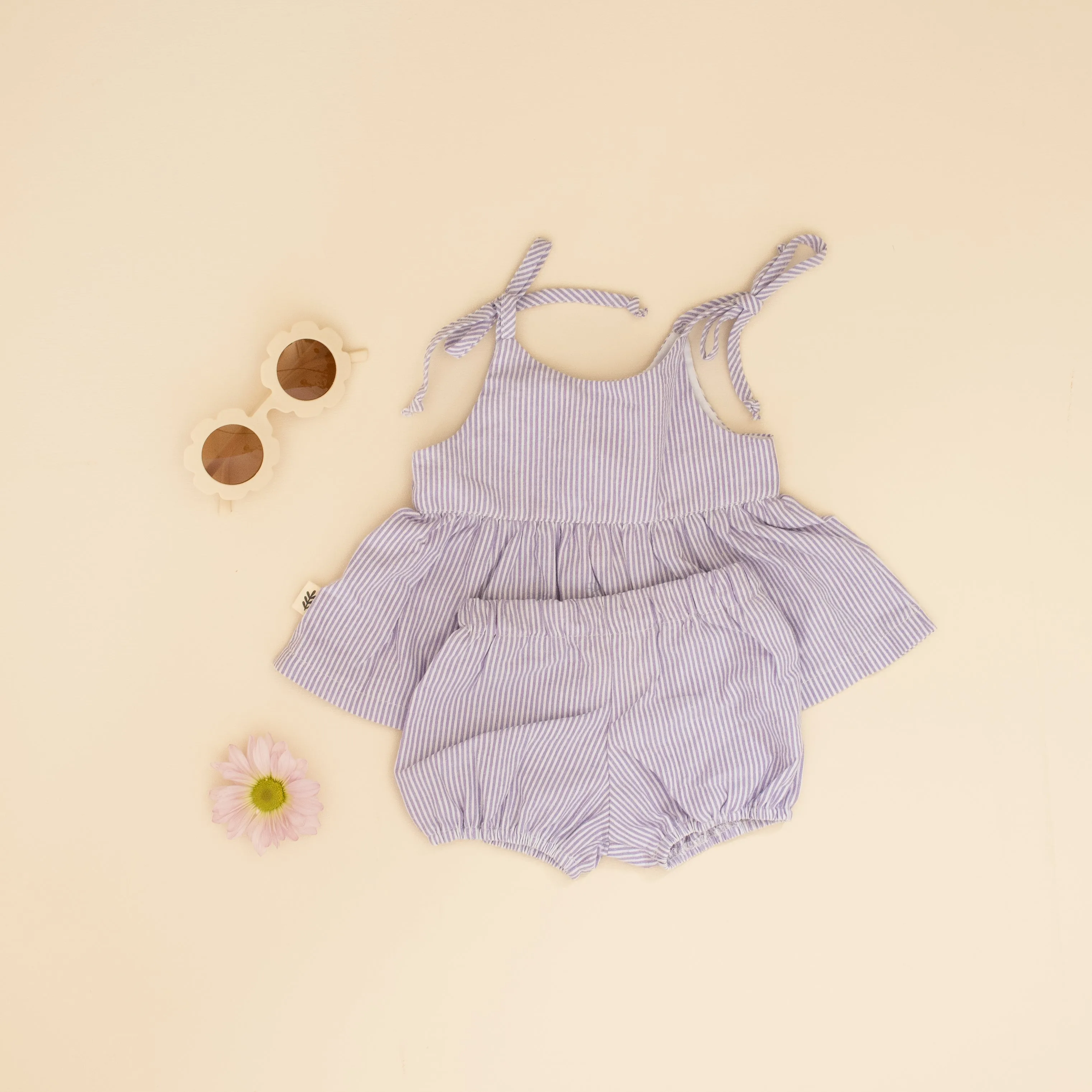 Puffed Shorts - Gingham Shale