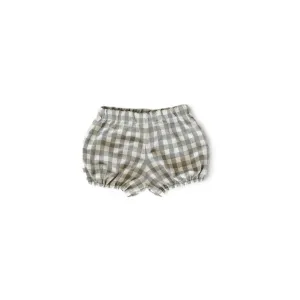 Puffed Shorts - Gingham Shale