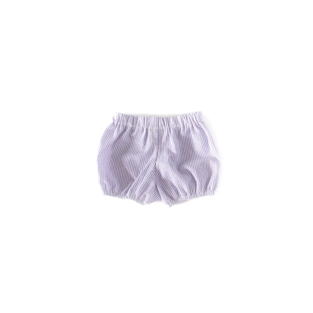 Puffed Shorts - Lavender Stripes