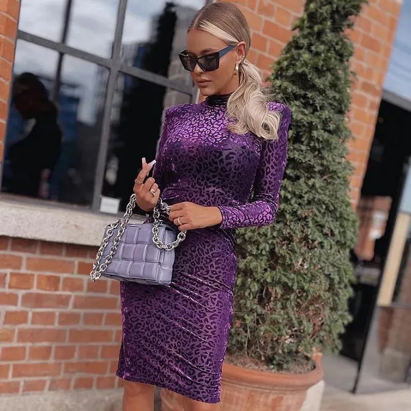 Purple Midi Dress