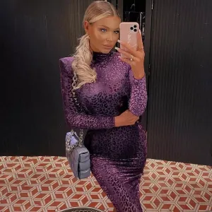 Purple Midi Dress