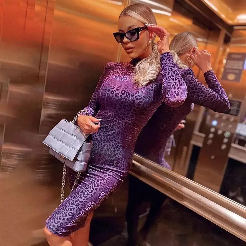 Purple Midi Dress