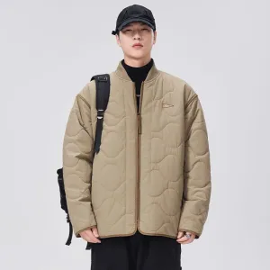 Quilted Patchwork Puffer Jacket with a Stylish Design