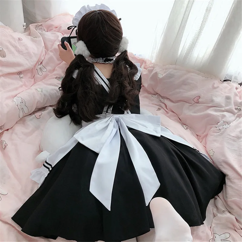 "CUTE LOLITA BLACK WHITE" MAID OUTFIT N010802