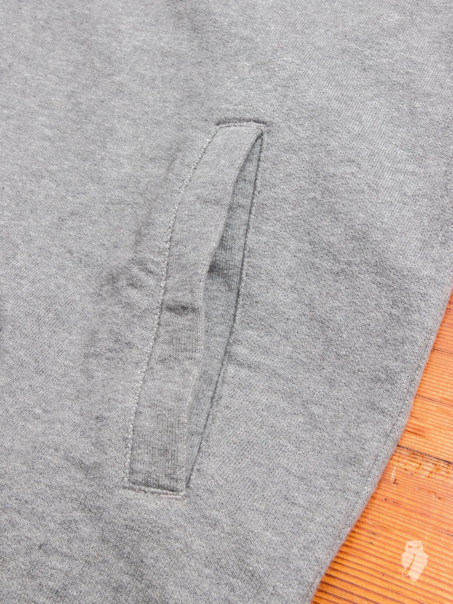 "Ghost" Zip Hoodie in Marled Grey