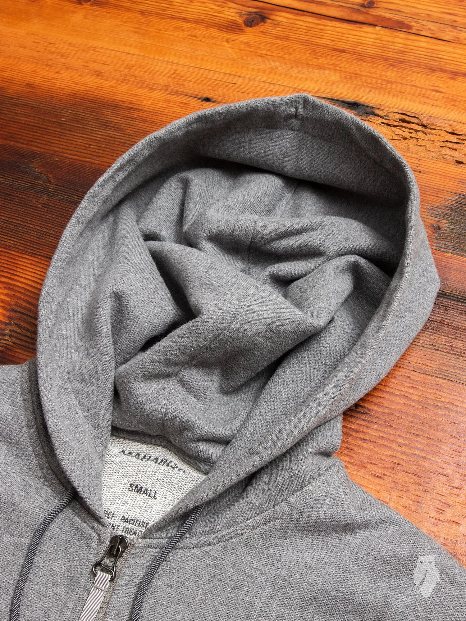 "Ghost" Zip Hoodie in Marled Grey