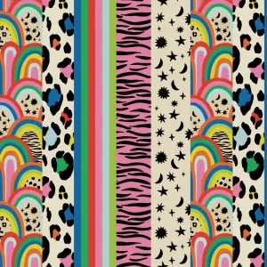 Rainbow Stripes Circle Skirt
