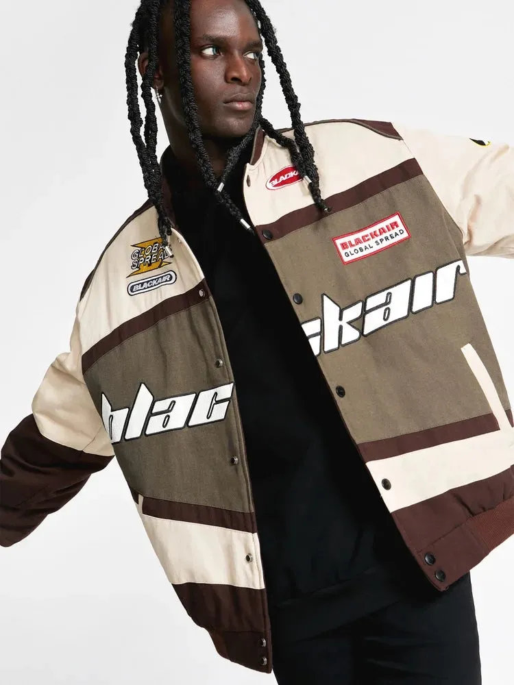 Retro Style Quilted Racing Jacket
