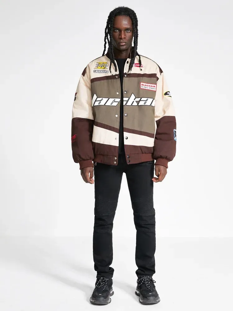 Retro Style Quilted Racing Jacket