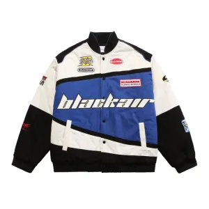 Retro Style Quilted Racing Jacket