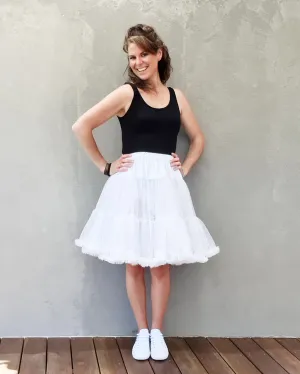 Rockabilly Petticoat - White