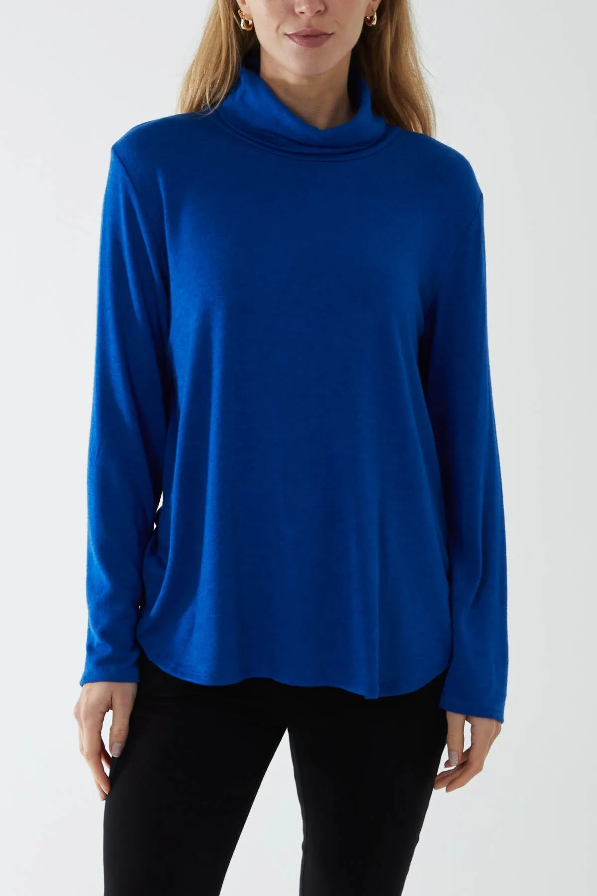 Roll Neck Fine Knit Jumper