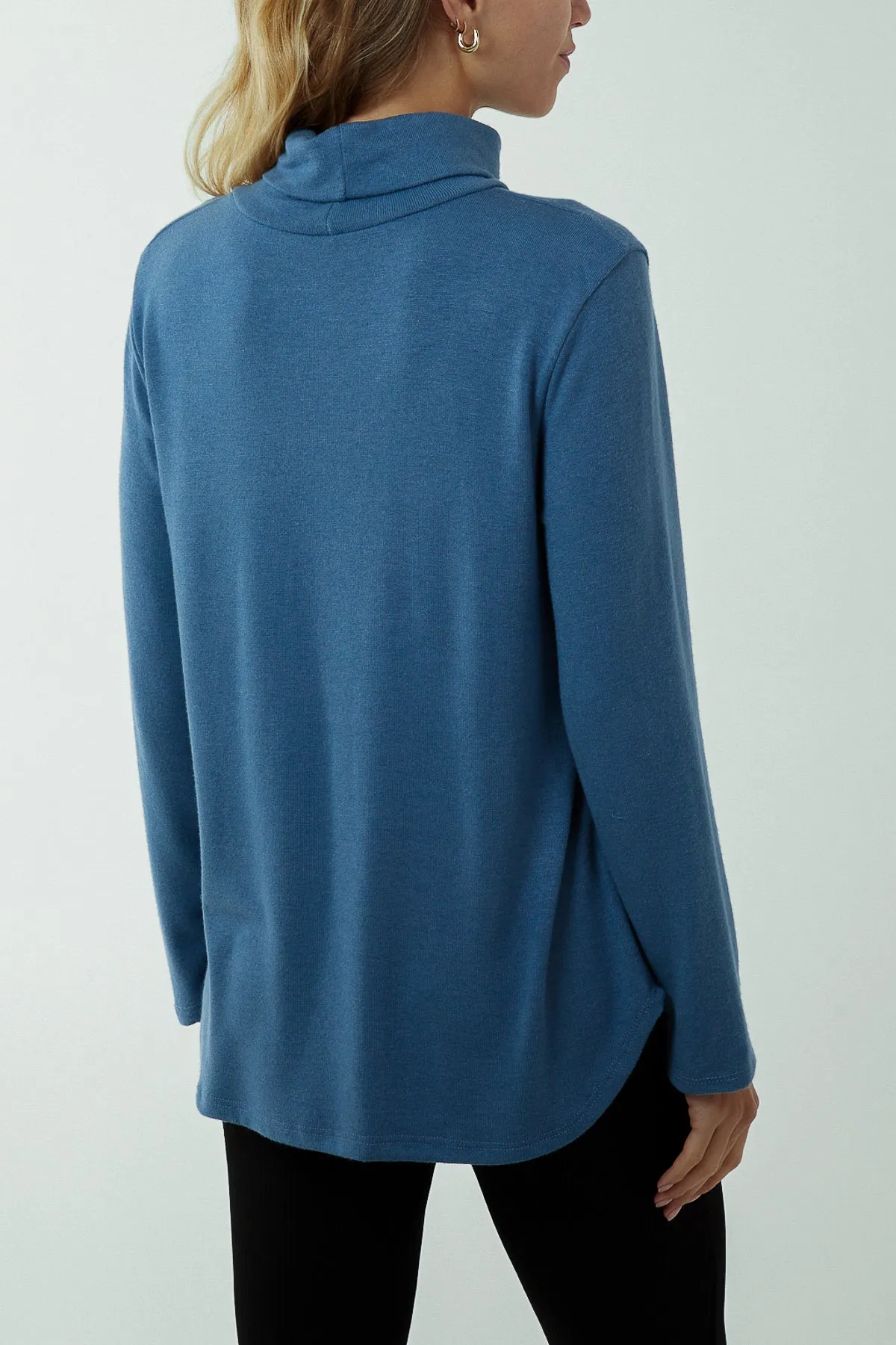 Roll Neck Fine Knit Jumper