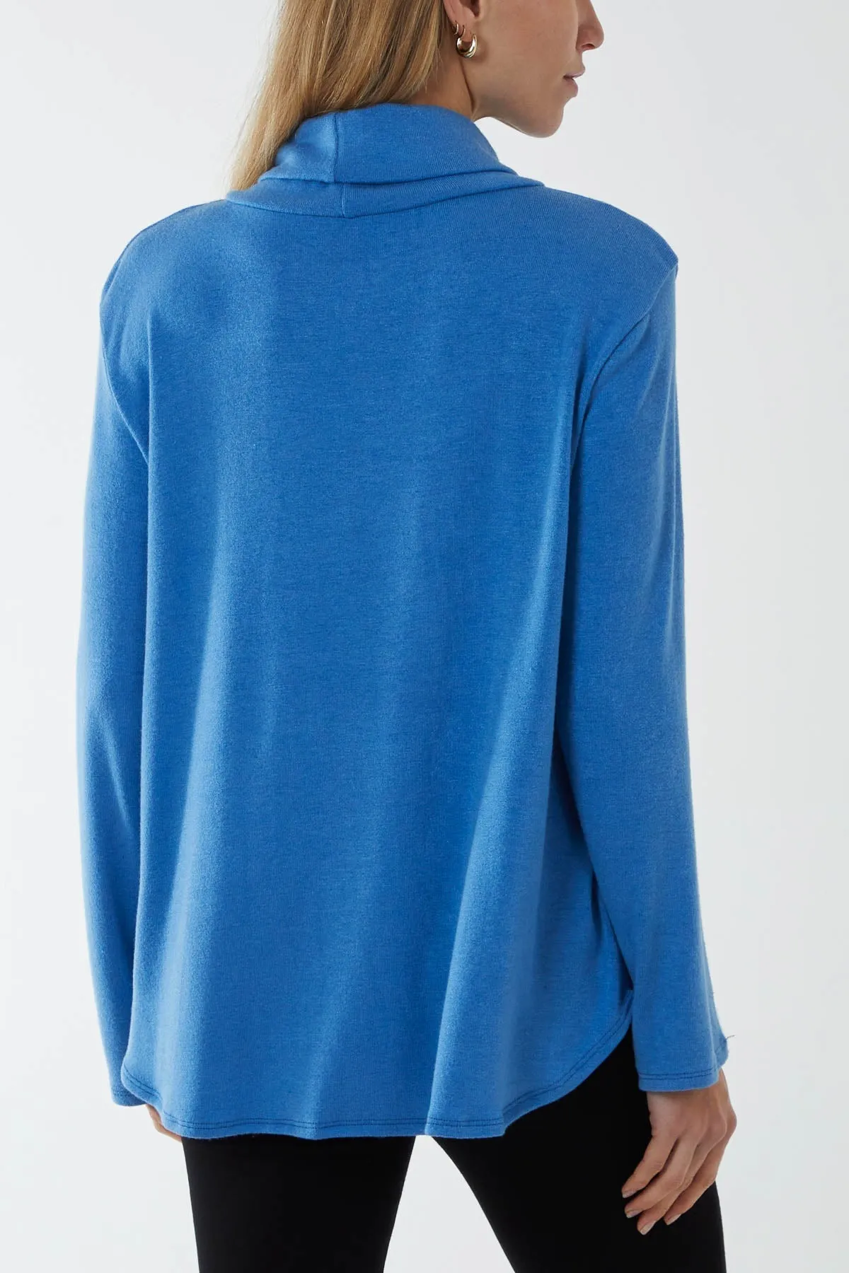 Roll Neck Fine Knit Jumper