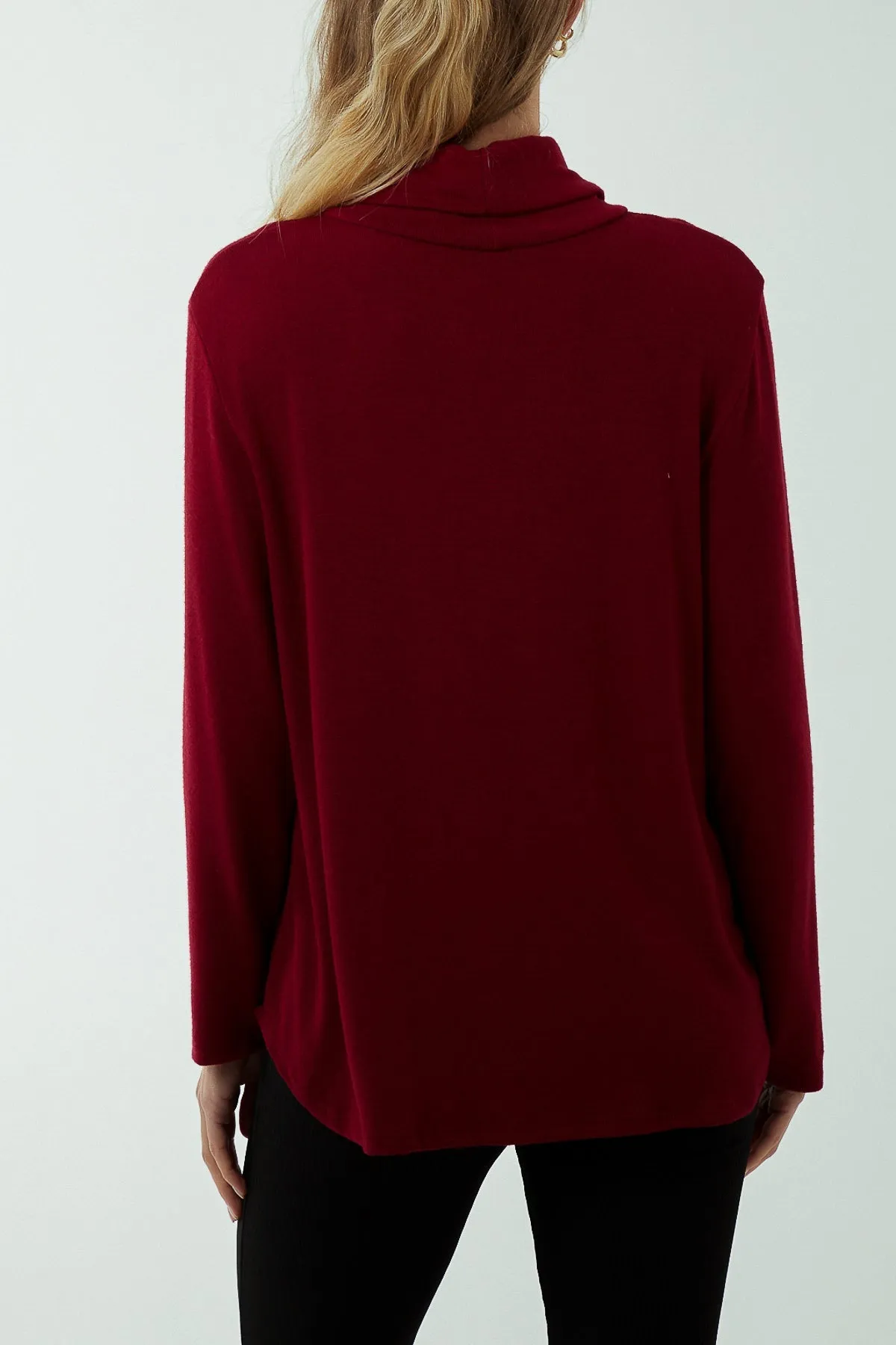 Roll Neck Fine Knit Jumper
