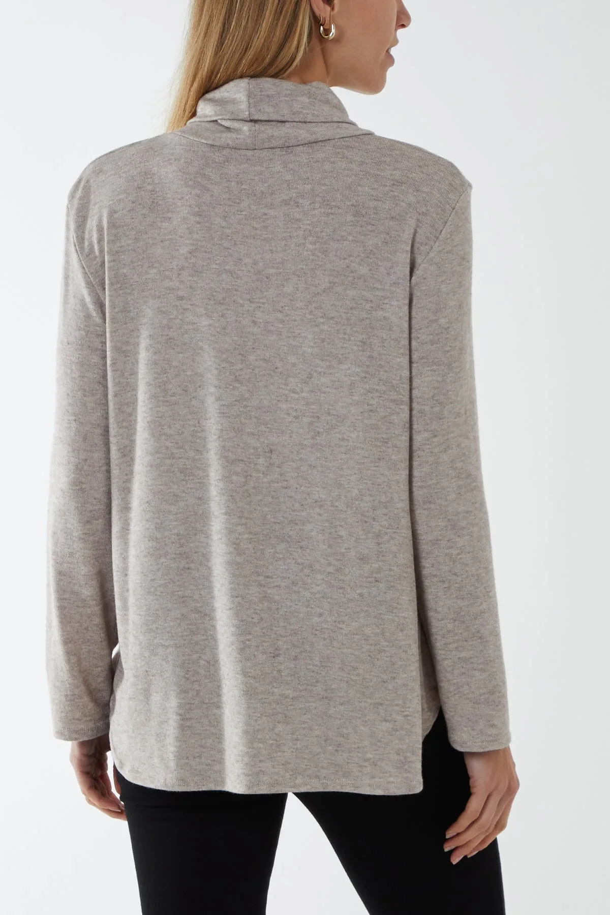 Roll Neck Fine Knit Jumper