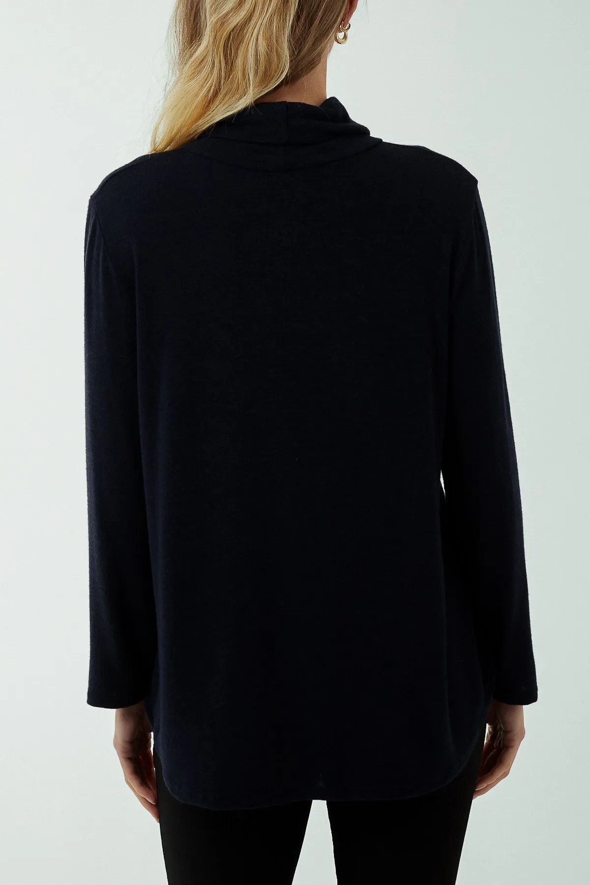 Roll Neck Fine Knit Jumper