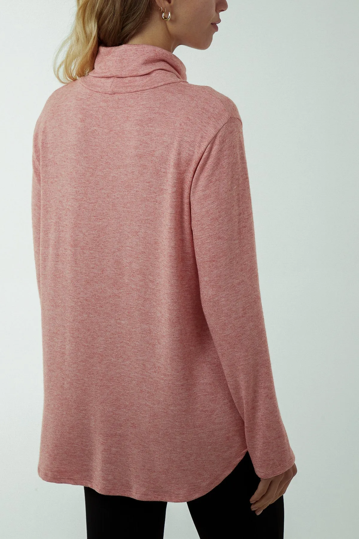 Roll Neck Fine Knit Jumper