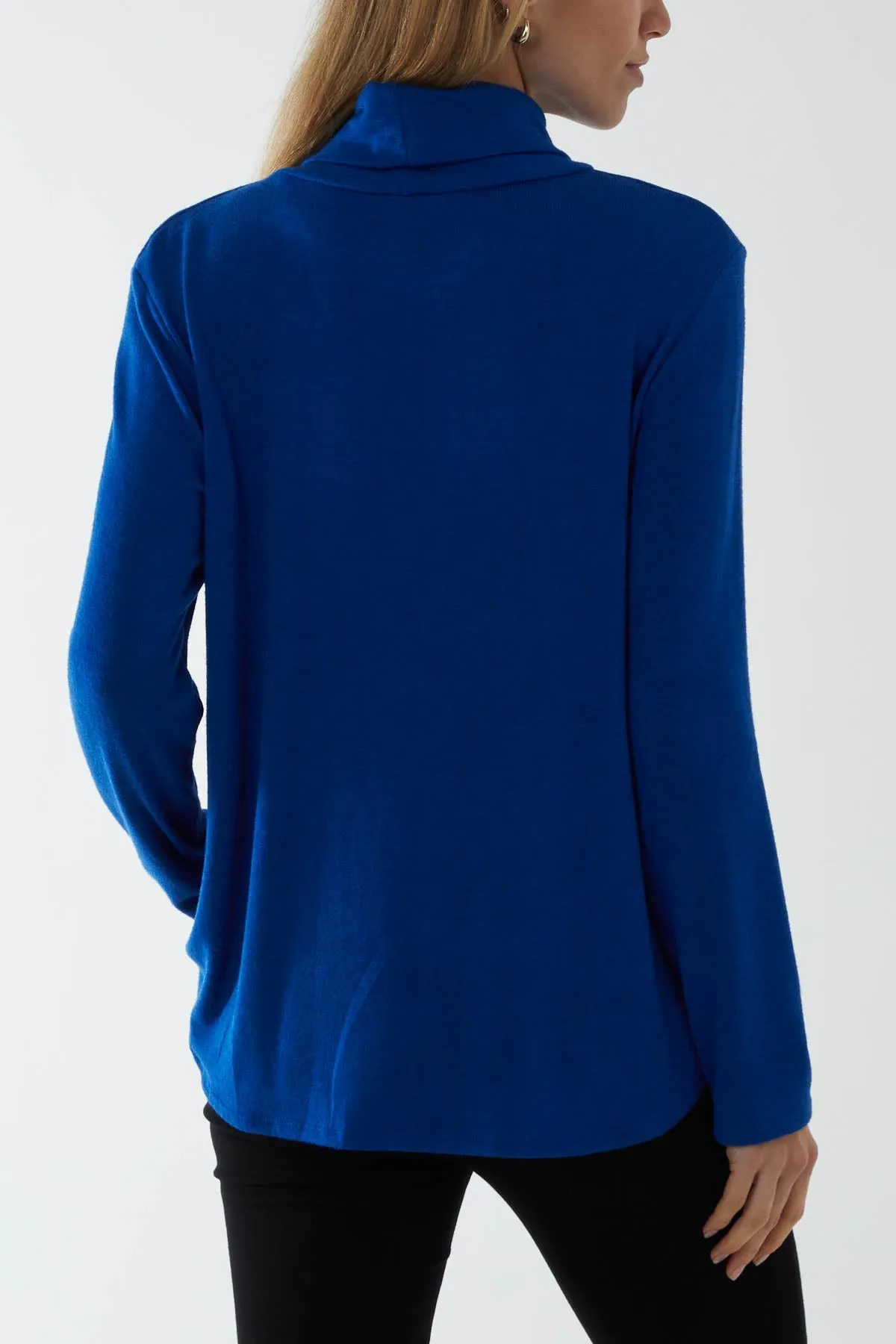 Roll Neck Fine Knit Jumper