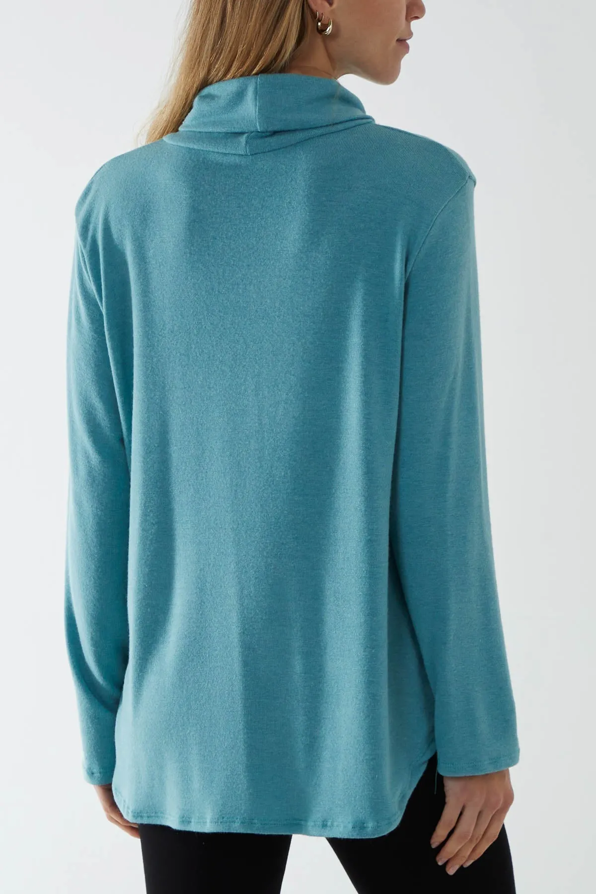 Roll Neck Fine Knit Jumper