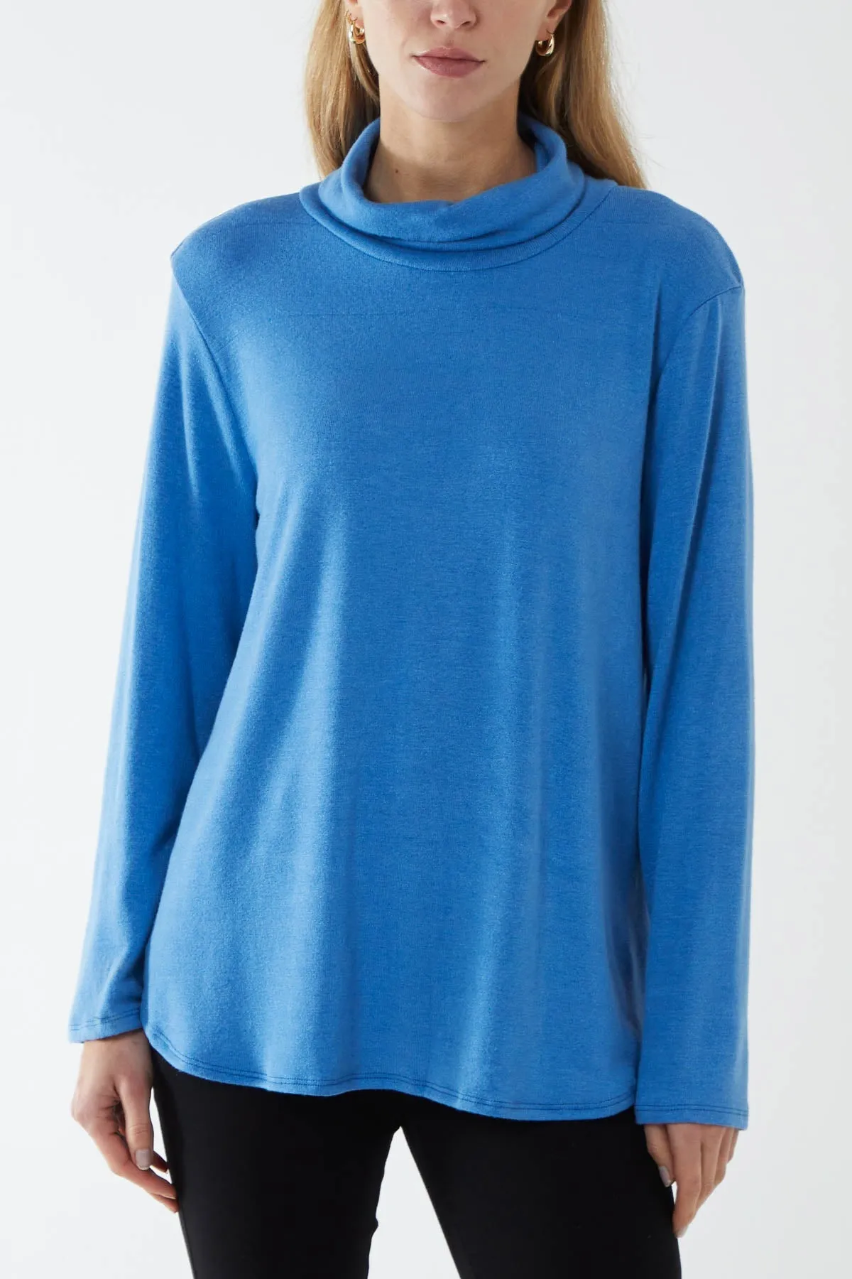 Roll Neck Fine Knit Jumper
