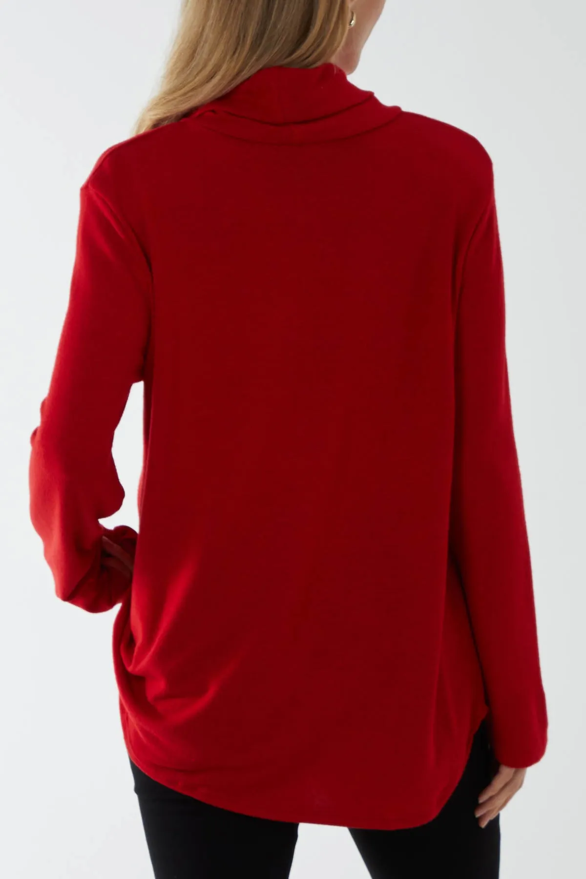 Roll Neck Fine Knit Jumper