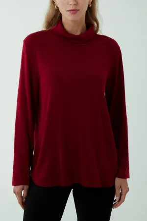Roll Neck Fine Knit Jumper