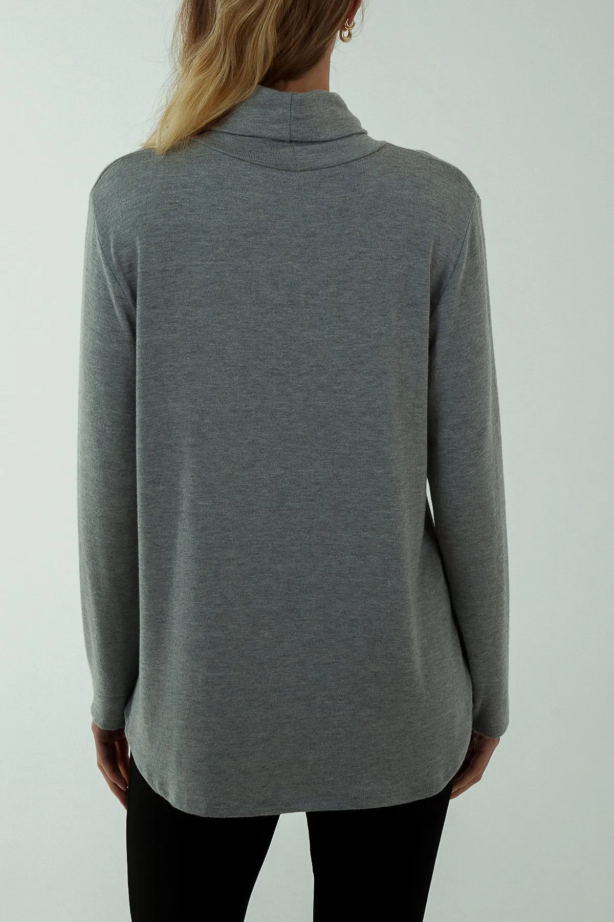 Roll Neck Fine Knit Jumper