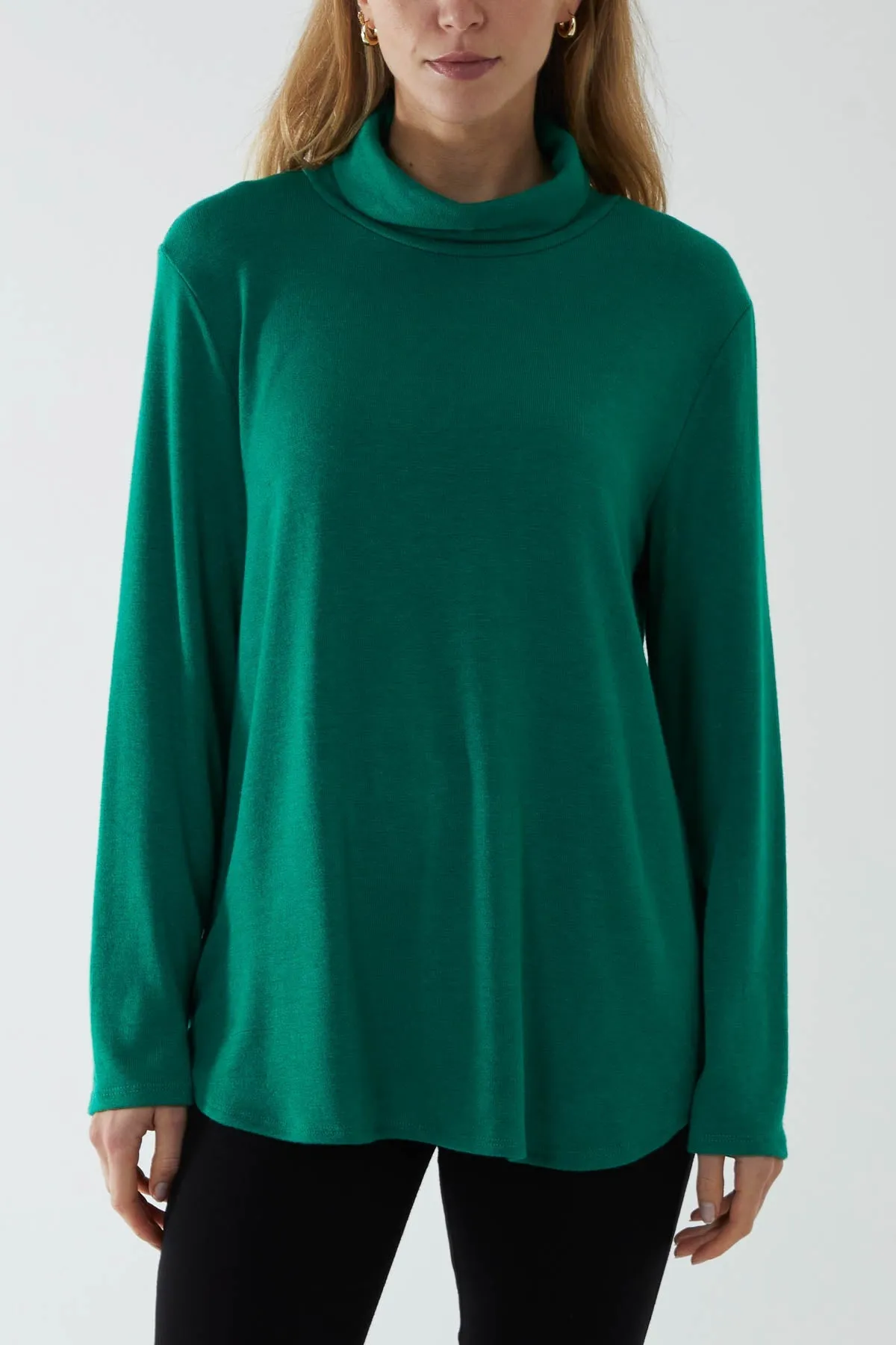 Roll Neck Fine Knit Jumper