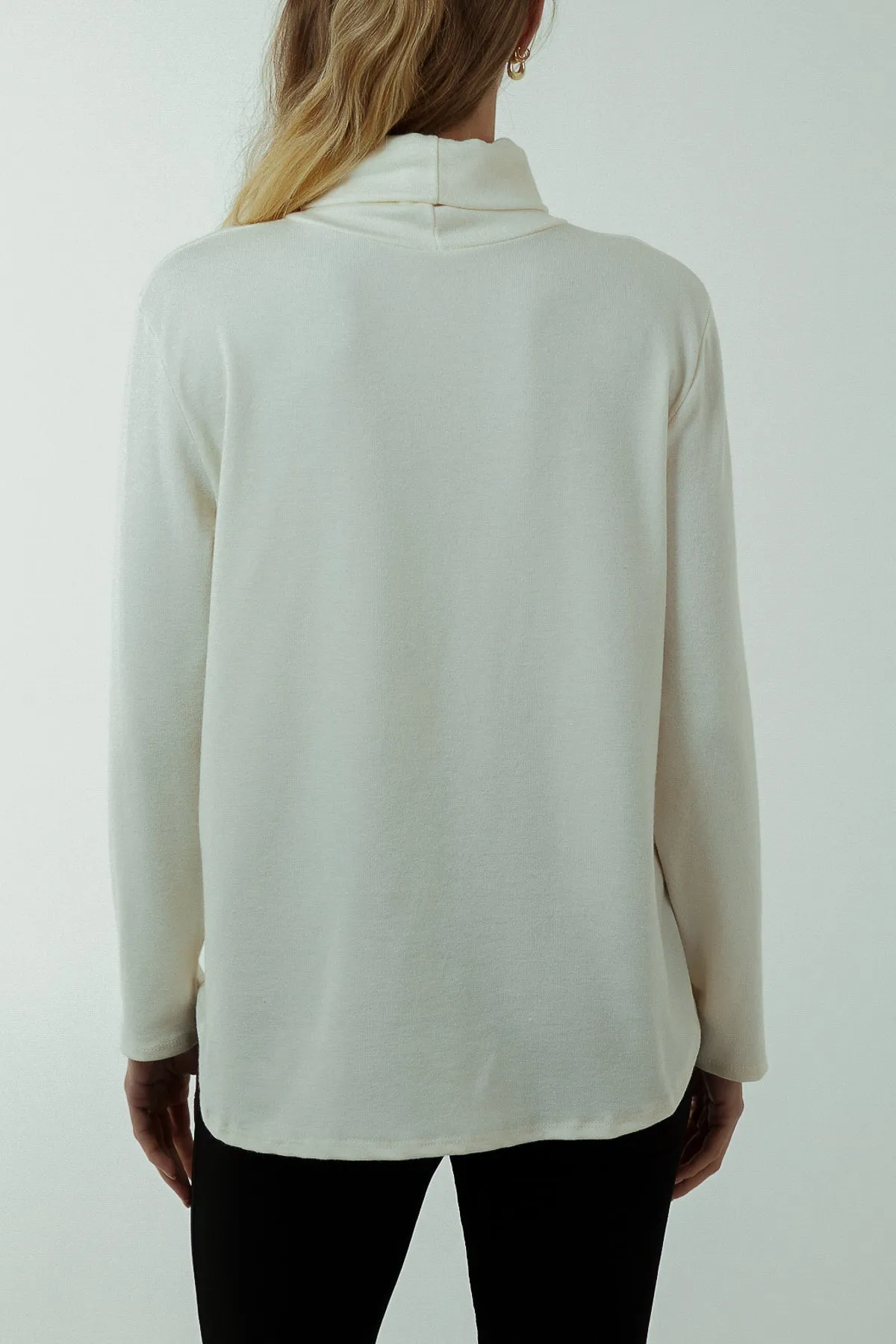 Roll Neck Fine Knit Jumper