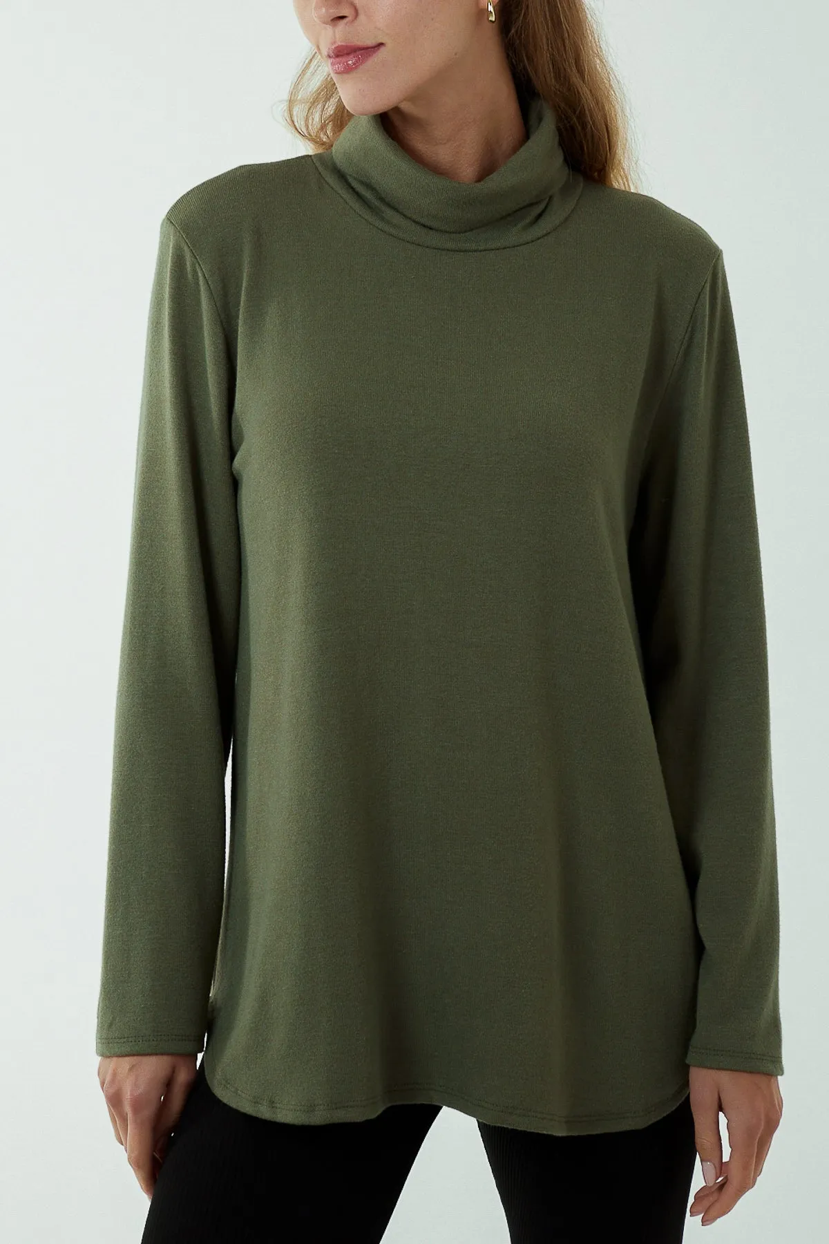 Roll Neck Fine Knit Jumper