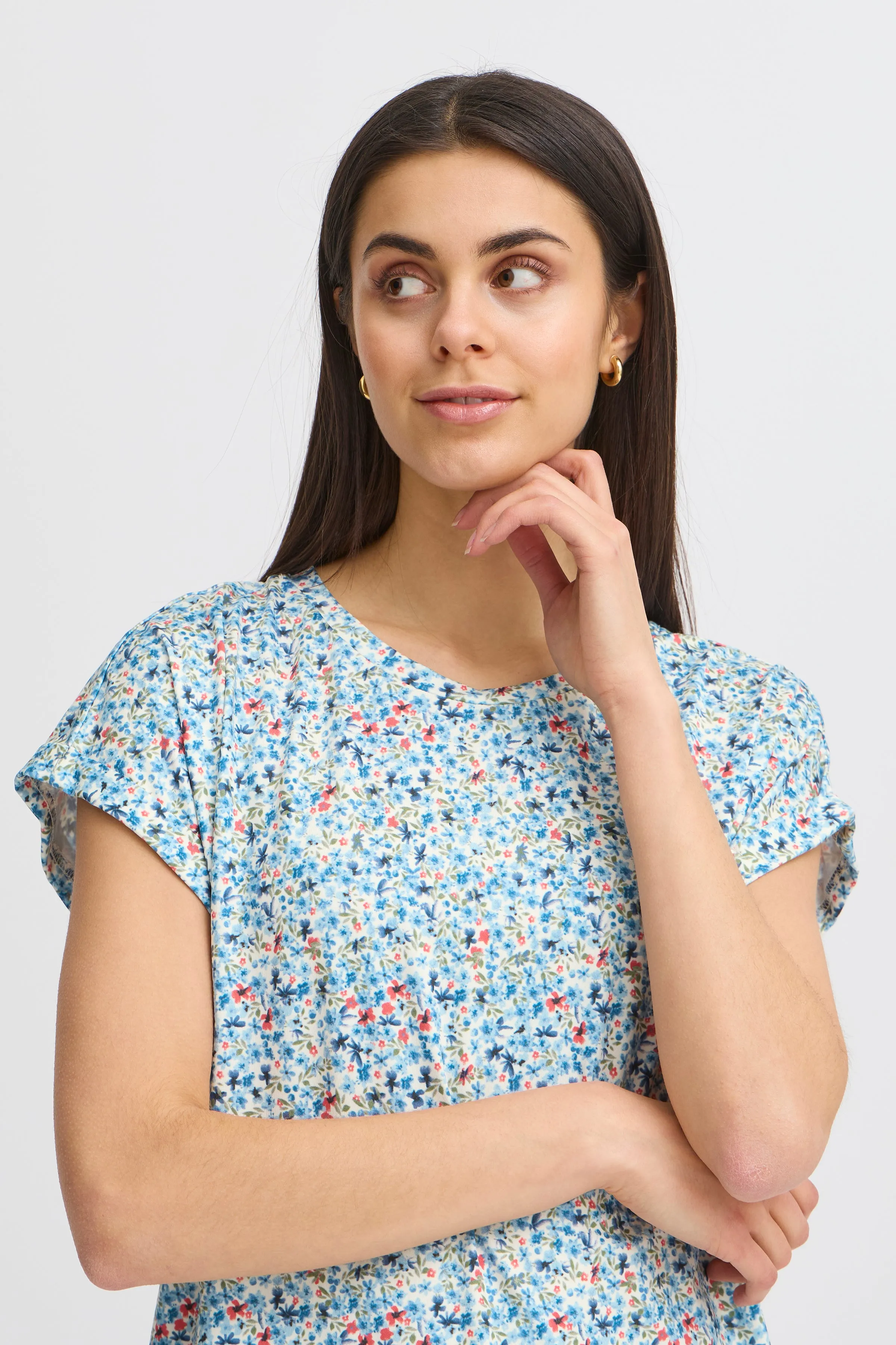 Seen Tee | Cashmere Blue Art