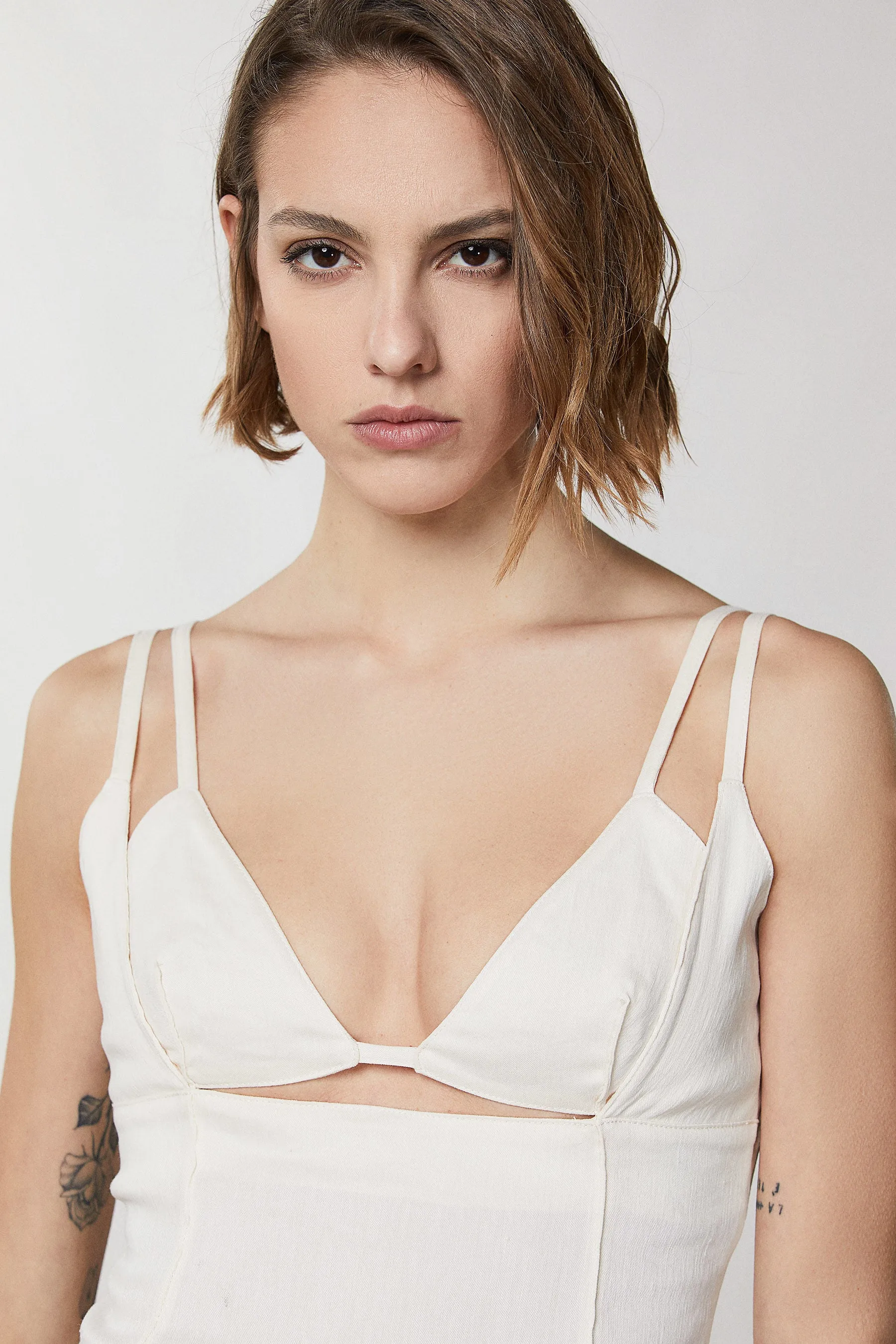 Sheath Dress - Linen White