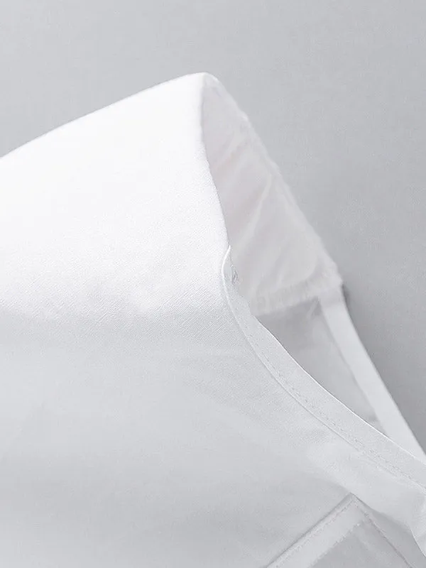 Shoulder Padded Sleeveless Blouse