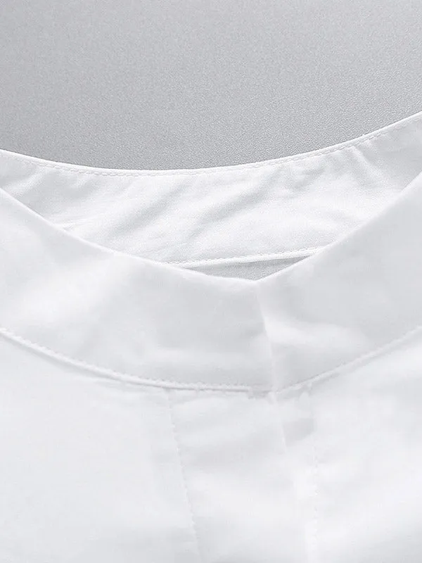 Shoulder Padded Sleeveless Blouse