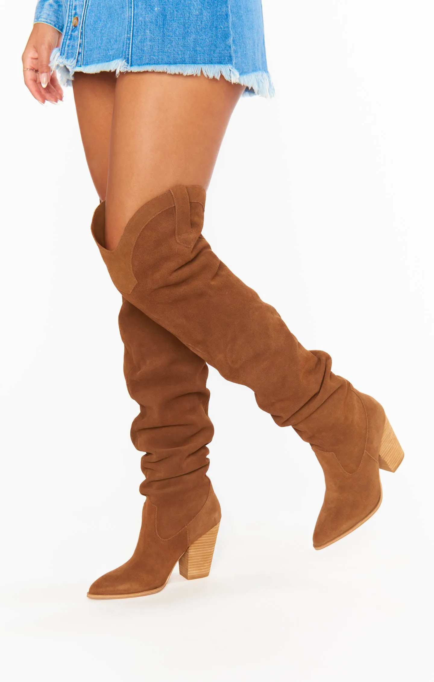 Steve Madden Laddy Over-the-Knee Boot ~ Chestnut