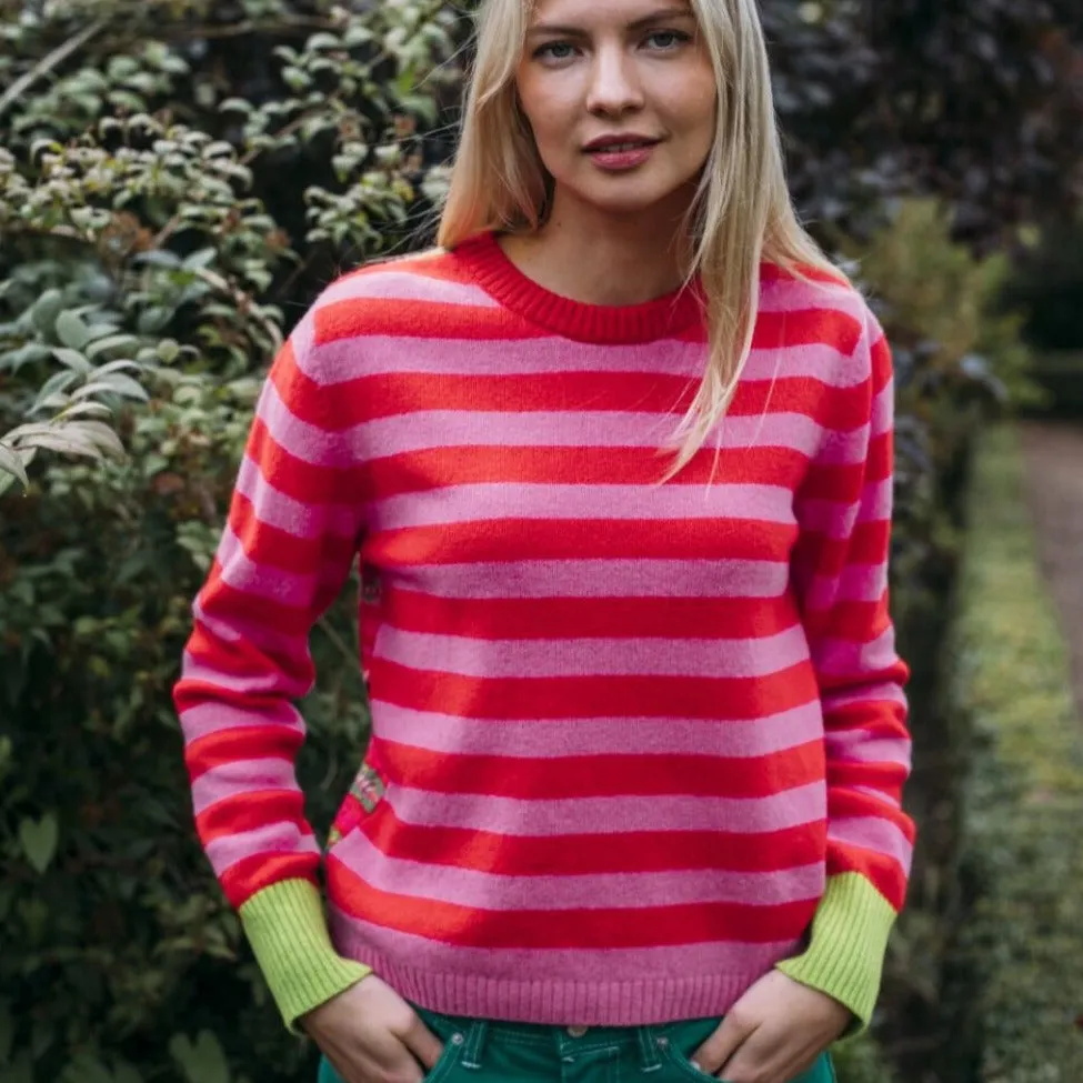 Stobo Fair Isle Sweater - Rosa