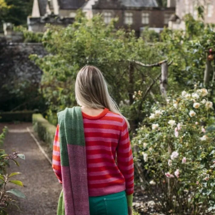 Stobo Fair Isle Sweater - Rosa