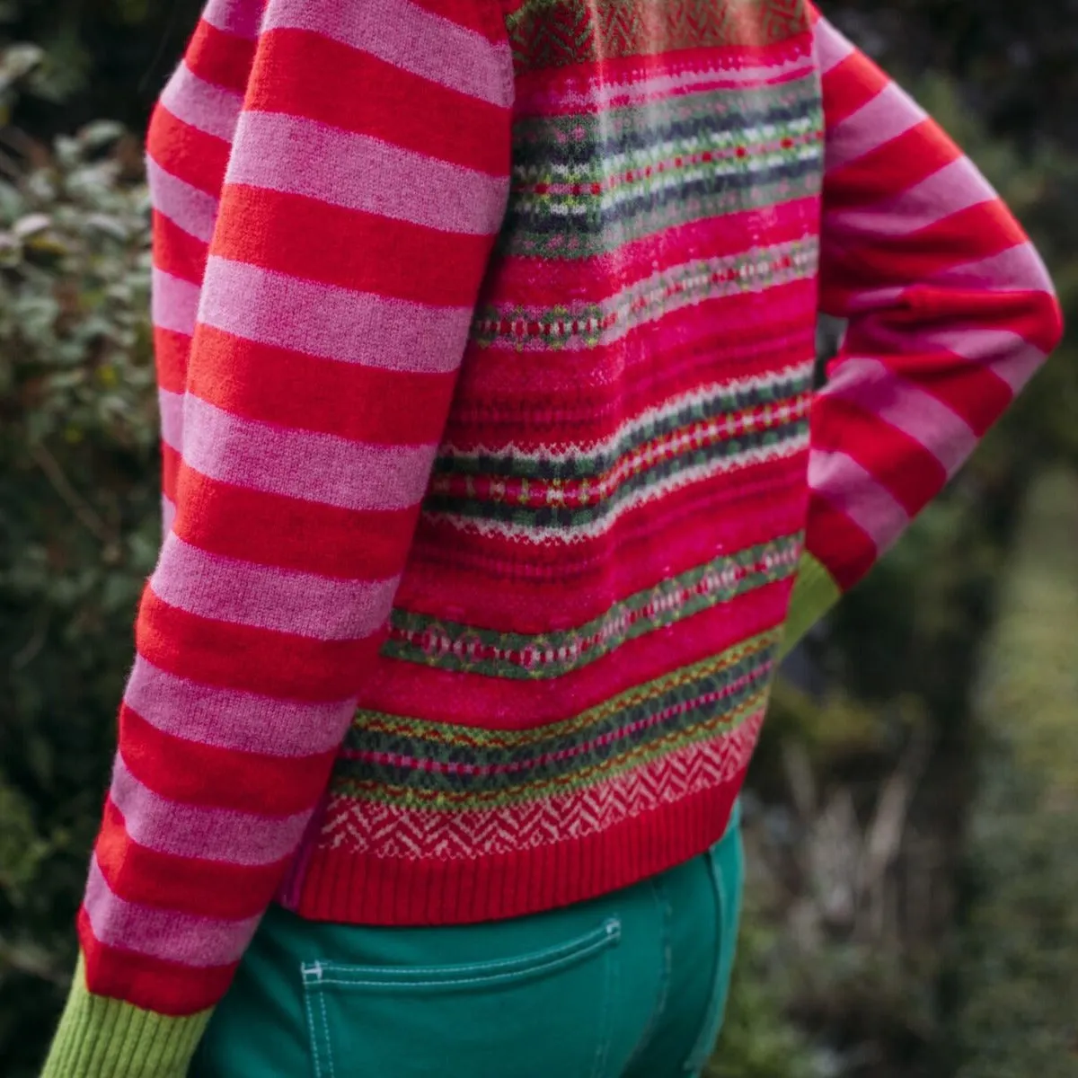 Stobo Fair Isle Sweater - Rosa