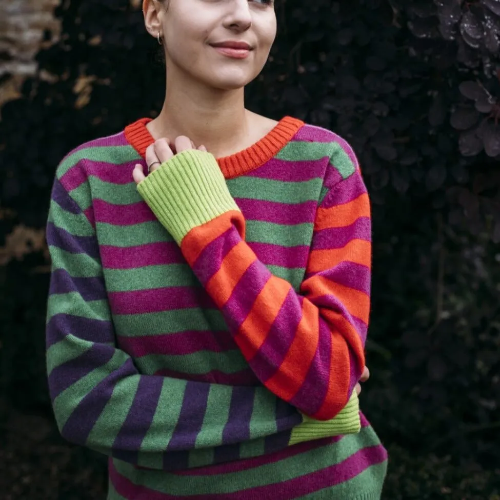 Stobo Stripe Sweater - Rosa