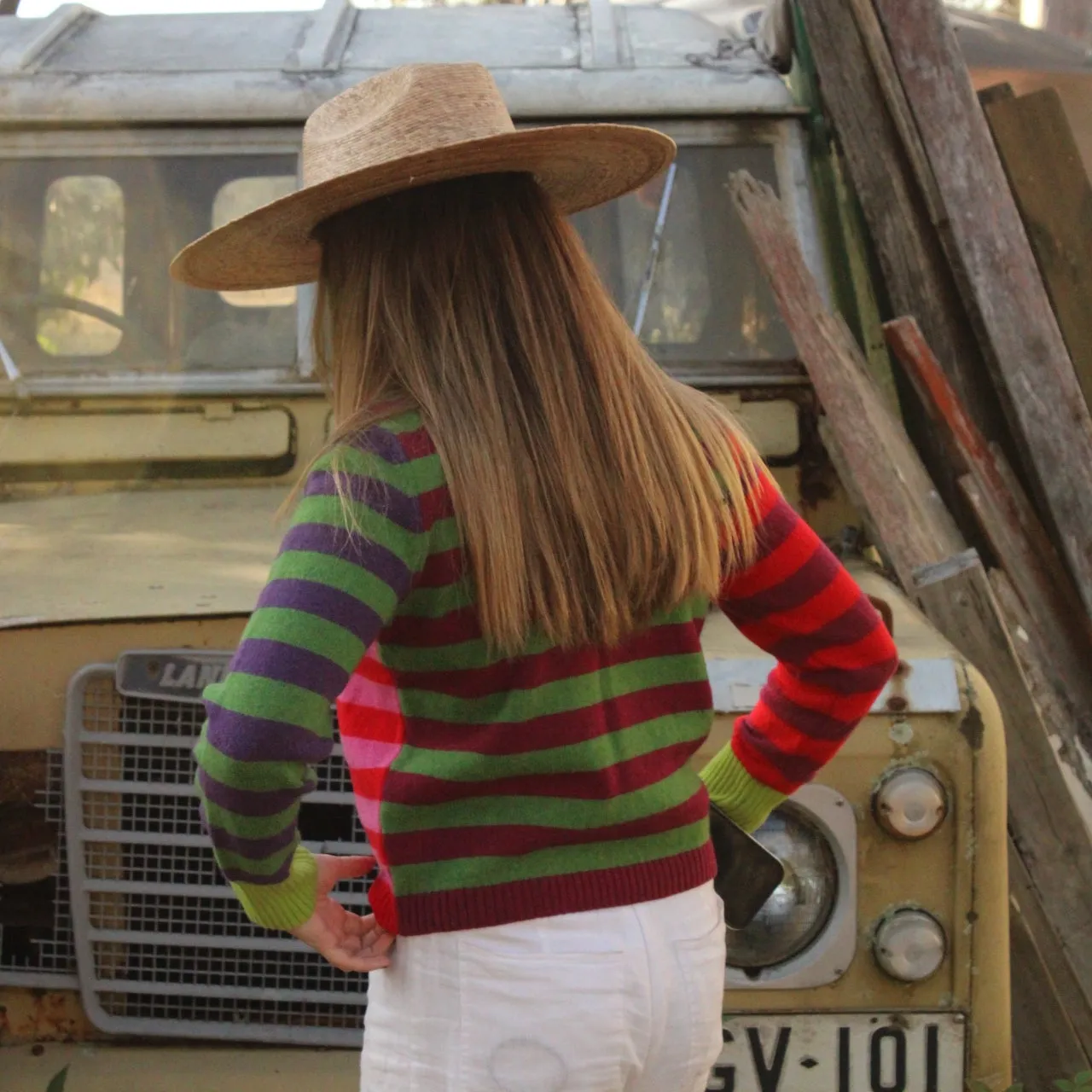 Stobo Stripe Sweater - Rosa
