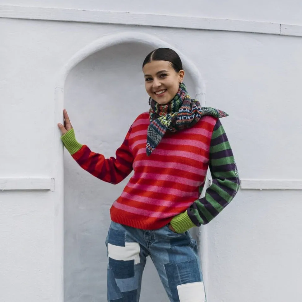 Stobo Stripe Sweater - Rosa