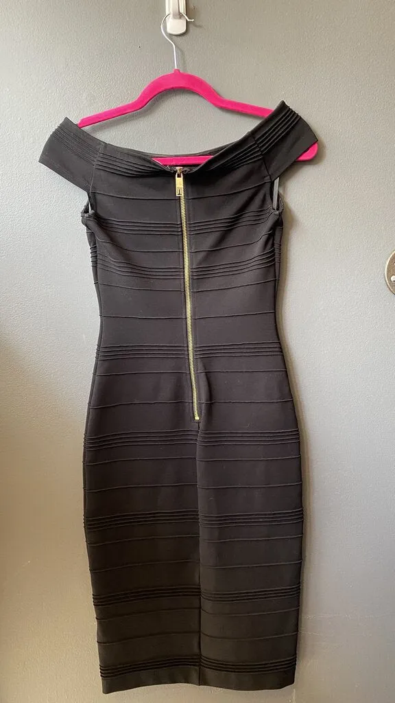 Stretch Ribbed Sheath Dress