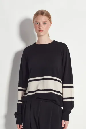 STRIPE CREW SWEATER