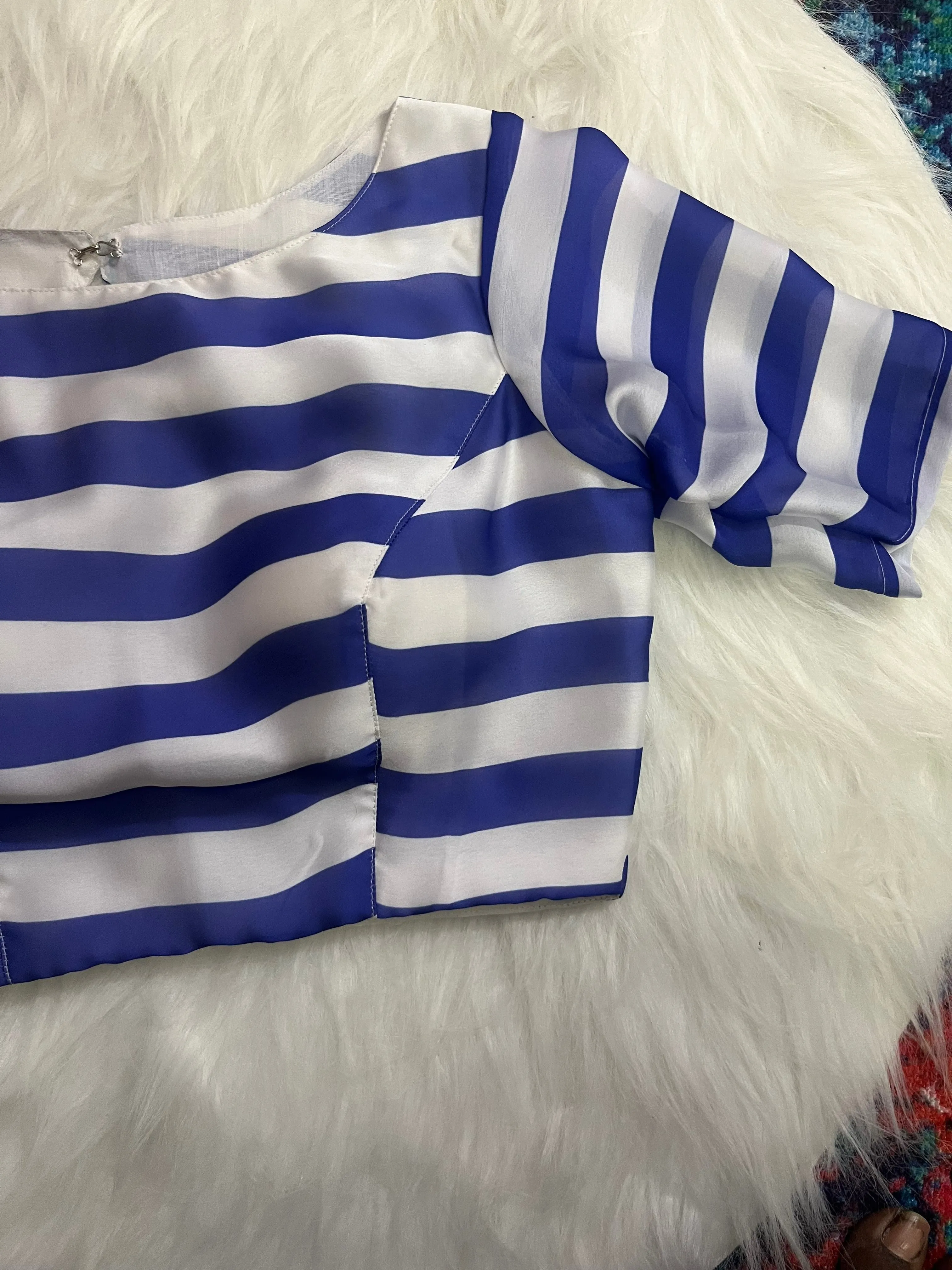 STRIPE LOVE - WHITE AND BLUE